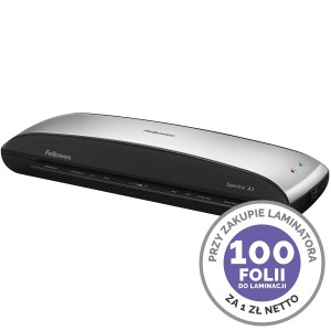 Laminator SPECTRA A3 Fellowes + Folia A4 80 mic za 1 zł netto