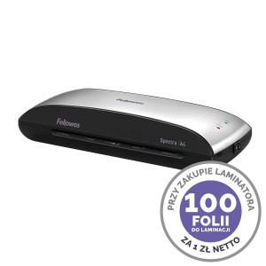 Laminator SPECTRA A4 Fellowes + Folia A4 80 mic za 1 zł netto