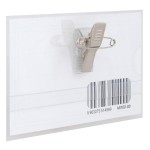 Identyfikator z klipsem i agrafką MemoBe 20szt w op.