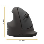 Mysz pionowa Breyta™ Plus Ergonomiczna  (Duża, Leworęczna) z powłoką antybakteryjną MICROBAN