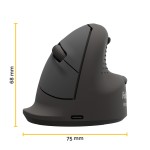 Mysz pionowa Breyta™ Plus Ergonomiczna  (Mała, Praworęczna) z powłoką antybakteryjną MICROBAN 