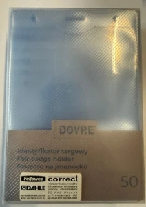Identyfikator targowy A6 etui 50szt w op. Szybka Dostawa