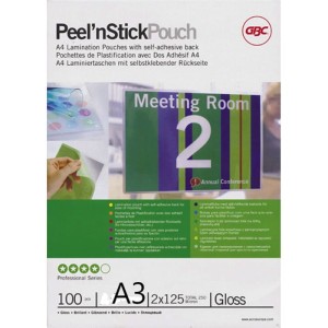 Folia A3 do laminowania SAMOPRZYLEPNA 125 micronów GBC